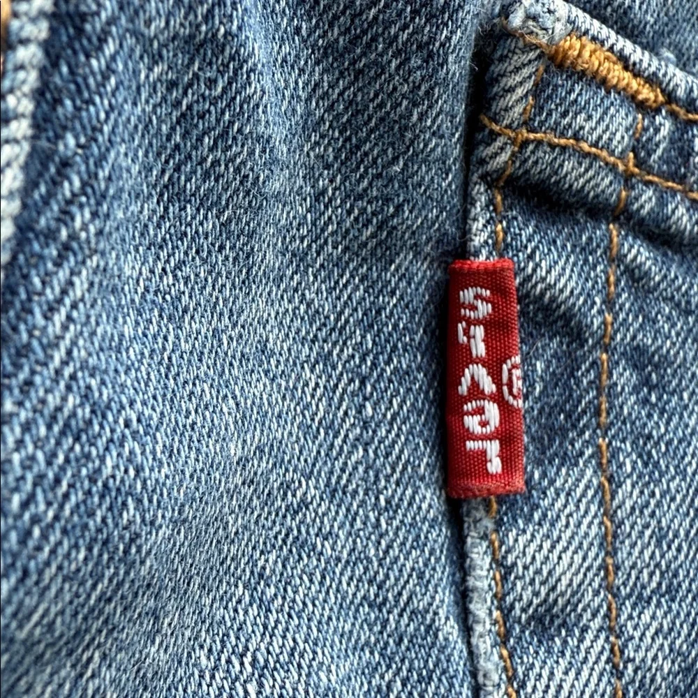 Levis 514 Straight Fit Jeans Mens 36X30 Blue Medium Wash Faded Denim
